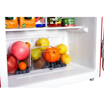 Midea Холодильник MDRD142SLE32, 93L, 41dB, класс E, отдельно стоящий, 1 дверь, красный (MDRD142SLE32)