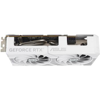 Asus Видеокарта DUAL-RTX5060-O8G-WHITE, 8 ГБ GDDR7, 3840 CUDA ядер, 2.5 слота, PCIe 5.0, 2 вентилятора, 7680 x 4320 (DUAL-RTX5060-O8G-WHITE)