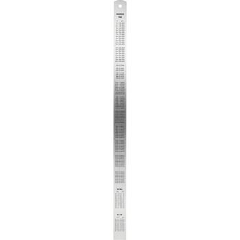Yato линейка YT-70722, 500мм, 28мм, 1мм, нержавеющая сталь, метрическая шкала, класс II, полированная (YT-70722)