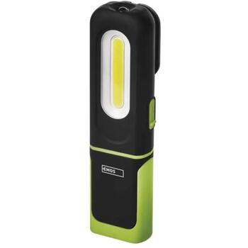 Emos перезаряжаемый рабочий свет P4537, 330 лм, 1200 мАч, COB LED 100 % – 330 лм, SMD LED 100 % – 60 лм, 3 режима (P4537)