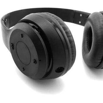Media-Tech Наушники MT3591, 10ч, 3.5mm, Bluetooth 5.1, FM радио, microSD до 64GB, Стерео, Черный (MT3591)