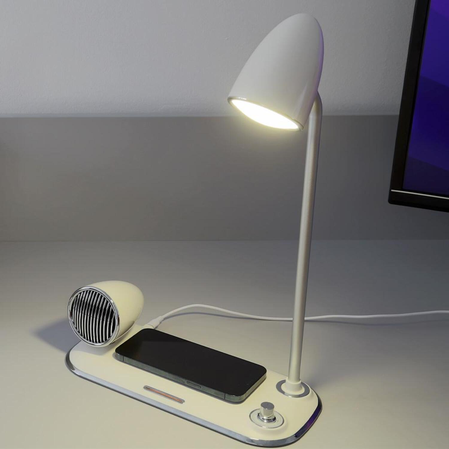 Tellur Nostalgia беспроводное зарядное устройство, Bluetooth колонка, настольная лампа TLL151371, 15W, 2W, 5V/2A, 9V/2A (TLL151371)