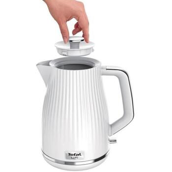 Tefal Электрический чайник KO250130, 2400 Вт, 1.7 Л, Пластик, 360° поворотная база, Белый (KO250130)