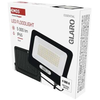 Emos LED прожектор GLARO ZS2244B, 50 W, 5000 lm, IP65, нейтральный белый, алюминий, 120°, 20 000 ч (ZS2244B)