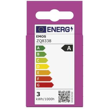 Emos LED лампа MR16 ZQ8338, 3 W, 535 lm, 230 V, 100°, 4000 K, класс A, GU10, SMD, 30 000 циклов (ZQ8338)