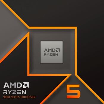 Amd Ryzen 5 9600X процессор 100-100001405WOF, 3.9 GHz, 5.4 GHz, 6 ядер, 12 потоков, 38 MB L2 & L3, 65 W TDP, DDR5-SDRAM (100-100001405WOF)