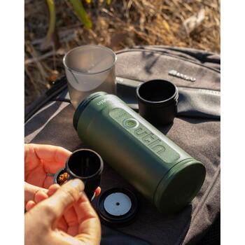 Outin портативная кофемашина A000002, 10W, 0.7kg, 20bar, 0.08l, 7500mAh, 92°C, 180s, USB, 12V, 24V, темно-зеленый, автоматическая (OutinNanoGreen)