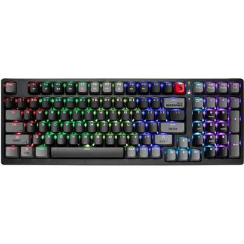 A4Tech Клавиатура A4TKLA47388, USB проводная, Черная, Красная, Механическая, RGB подсветка, Anti-Ghosting, Макро клавиши (A4TKLA47388)