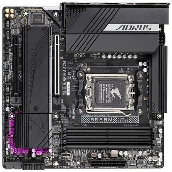 Gigabyte Mātesplate B650M AORUS ELITE 1.3, AMD Socket AM5, 12+2+2 fāzes VRM, līdz 8000MHz DDR5, 1xPCIe 5.0 + 1xPCIe 4.0 M.2 (B650M AORUS ELITE 1.3)