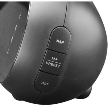 Denver Радио будильник CPR-700 111131000550, 180°, 0,9 дюйма LED, двойной будильник, USB порт (111131000550)