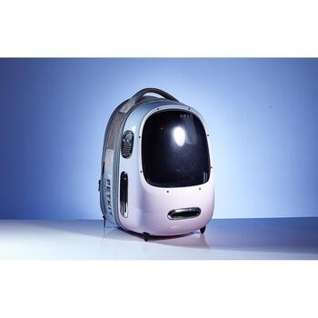 Petkit Рюкзак для домашних животных Breezy 2, P7704, 1.4кг, ABS, PC, ткань, 33x30x45см, эргономичный, вентиляция, освещение (P7704 Pink)