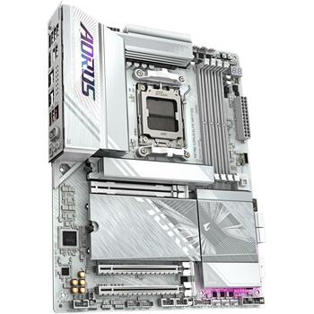 Gigabyte Dēlma X870E A ELITE WF7 ICE, AMD Socket AM5, 4 DIMM DDR5, 4 M.2, 2.5GbE LAN, Wi-Fi 7, 16+2+2 fāzes VRM (X870E A ELITE WF7 ICE 1.2)