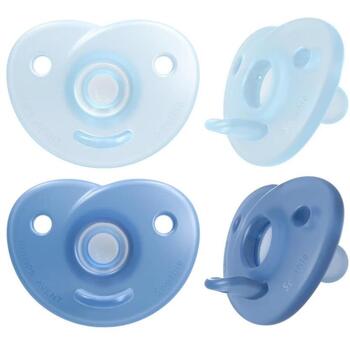 Philips Avent Soothie silikona māneklītis ar silikona vairogu, 0-6M, 2 gab. (SCF099/26)