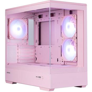 Zalman P30 PINK V2, mATX Mini-Tower datora korpuss, 3x120mm ARGB ventilatori, rozā (P30 PINK V2)