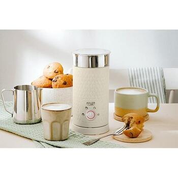 Adler piena putotājs/sildītājs AD 4495, 500 W, 130 ml putošanas jauda, 300 ml sildīšanas jauda, 4 funkcijas (AD 4495)