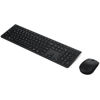 Lenovo profesionālā bezvadu uzlādējamā kombinētā klaviatūra un pele 4X31R64354, 2.4 GHz, 8 pogas, Bluetooth, peles iekļauts (4X31R64354)
