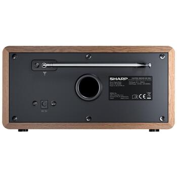 Sharp Цифровое радио DR-450(BR), 3W, DAB, DAB+, FM, Bluetooth, Коричневый (DR-450(BR))