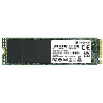 SSD|TRANSCEND|500GB|PCIe Gen3|NVMe|NAND flash technology 3D NAND|Write speed 1600 MBytes/sec|Read speed 3000 MBytes/sec|Form Factor M.2|TBW 200 TB|MTBF 200000 hours|TS500GMTE115S (TS500GMTE115S)