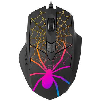 Tracer Игровая мышь Gamezone Black Widow TRAMYS47360, 1,3м, 6 кнопок, 800-1600 DPI, RGB, оптический сенсор (TRAMYS47360)