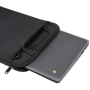 Case Logic 3204680 Quantic Chromebook Sleeve 12, 30,5 см, черный, полиэстер, молния, съемный ремень (3204680)