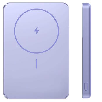 Сверхтонкий внешний аккумулятор с магнитной фиксацией 22.5 W 5000 mAh 24 pin USB-C 103×67×12 mm фиолетовый BHR08PNGL Xiaomi (BHR08PNGL)
