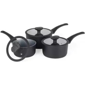 Russell Hobbs Высокий набор кастрюль RH02131EU7, 16см, 18см, 20см, 3 x стеклянные крышки (RH02131EU7)