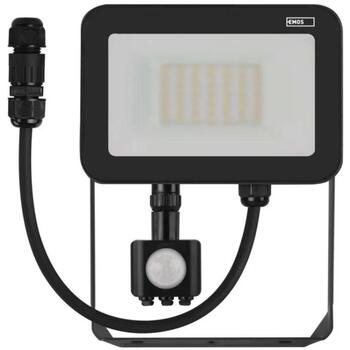 Emos LED прожектор INOVO ZS2732, 30 W, 3300 lm, IP65, 120°, 4000 K, PIR датчик, алюминий, стекло (ZS2732)