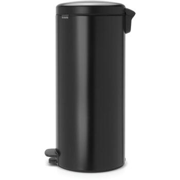 Brabantia NewIcon 114540 мусорное ведро с педалью, 30 л, нержавеющая сталь, матовый черный (114540)