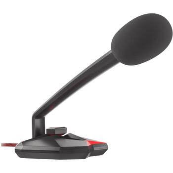 Genesis Spēļu mikrofons Radium 200 NGM-1392, 1.5m, 30dB, USB Type-A, kapacitatīvs, sarkans LED apgaismojums (NGM-1392)