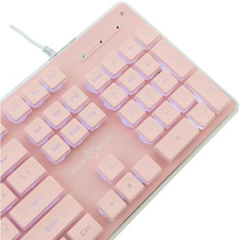 White Shark TACHI PINK GK-003441, TACHI-P-US, 104/105 клавиш, USB Type-A, розовый, подсветка, мультимедийные клавиши (TACHI-P-US)