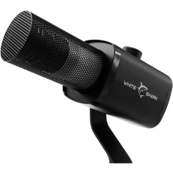 White Shark Udukku микрофон UDUKKU, 40-16000 Гц, -52 дБ/Па, 2,5 м, проводной, USB-C, черный (UDUKKU)