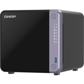 Qnap NAS TS-432X-4G 4-bay, 10GbE, 4 GB DDR4, 1 x SFP+, 2 x 2.5GbE, 2 x USB 3.2, melns (TS-432X-4G)