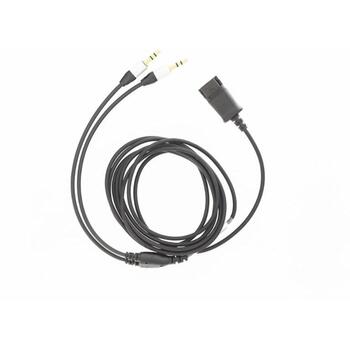 Tellur adapteris 2 x Jack 3.5mm TLL416003, 2.2m, QD, 2 x 3.5mm spraudnis, melns (TLL416003)