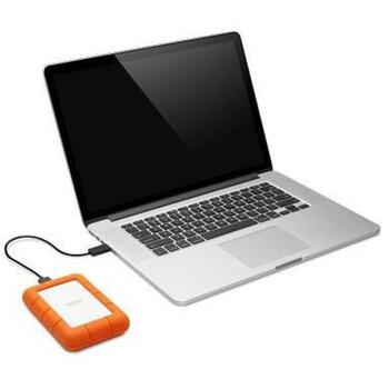 Lacie Внешний HDD 2TB LAC9000298 USB 3.2 Gen 1, 5400 об/мин, оранжевый/серебристый, ударопрочный и водонепроницаемый (LAC9000298)