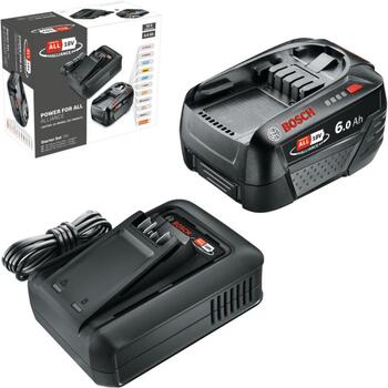 Bosch Sākuma komplekts AL18-44 1600A032A8, 18V, 6,0Ah, Li-ion, 4,4A, 87min, POWER FOR ALL (1600A032A8)
