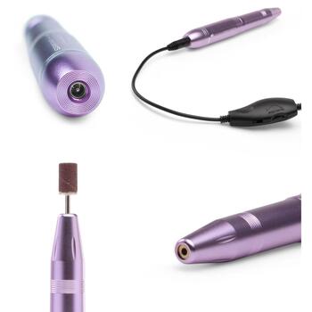 Rio Электрическая пилочка для ногтей NAEF-EU/1,5, USB, 11, 66, двунаправленная шлифовка, алюминиевый корпус (NAEF-EU/1,5)