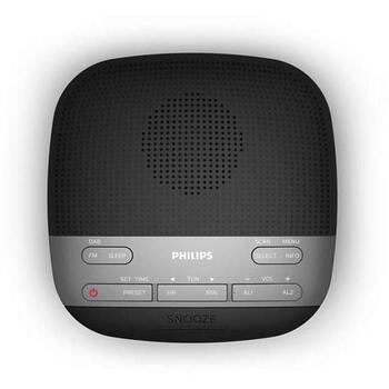Philips радиобудильник TAR3505/12, DAB+/FM, 2 будильника, LCD, 1 Вт, 20 предустановок, таймер сна, черный (TAR3505/12)