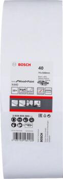 Slīplente kokam 75x533,K 40, 10 gab., Lentes slīpmašīnām PRO X440 SLĪPLENTA, 2608606080, BOSCH (2608606080)