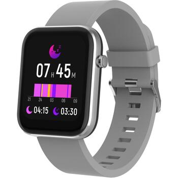 Denver Умные часы SW-182GR 116111000600, 1.7'', IP68, Bluetooth, 200mAh, датчик сердечного ритма, спортивный режим (116111000600)