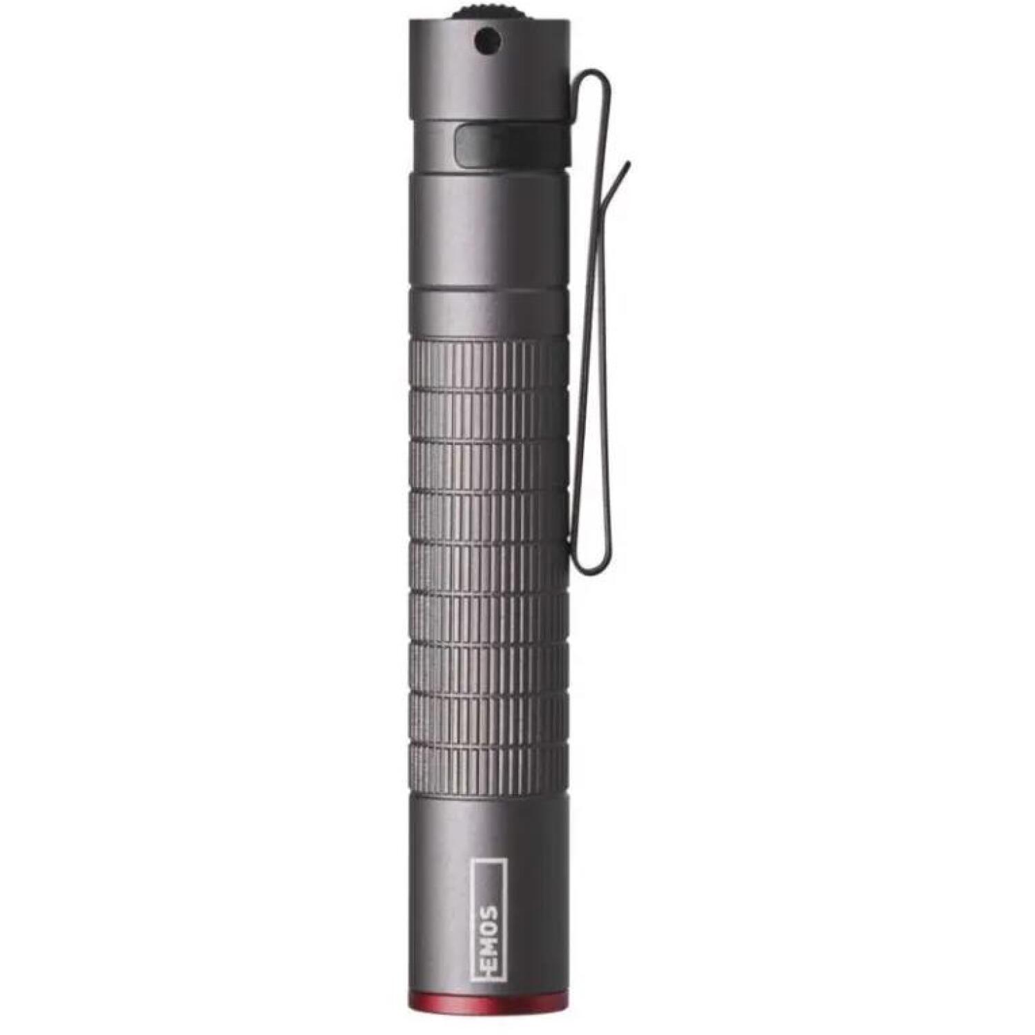 Emos CREE LED металлический фонарик P3150, 100 lm, 1x AAA, алюминий, IP65, 3 ч время работы, зажим, петля (P3150)