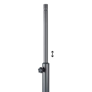 Eurom Floorstand Round Base statīvs infrasarkanajam sildītājam regulējams 138–175cm apaļa pamatne universāls tērauds (334012)