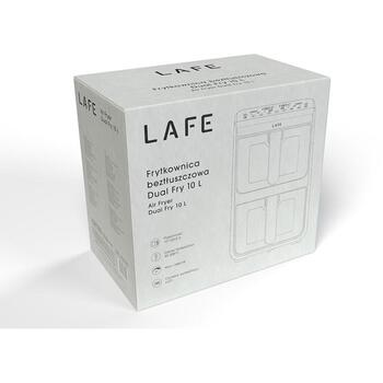 Lafe karstā gaisa friteris LAFFRY47476, 2460W, 2 grozi, 2 + 5l, elektroniskais panelis, melns (LAFFRY47476)