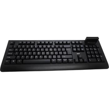 Acer Klaviatūra AKW320 GP.KBD11.05B, vadu, ASV, Smart Card lasītājs, melna, Retil pakete (GP.KBD11.05B)