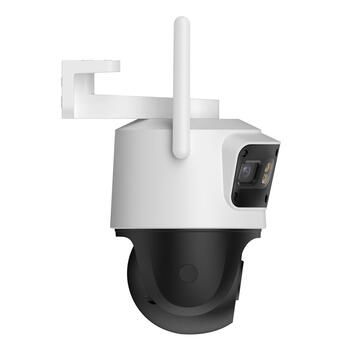 Imou IPC-S7UP-11M0WED Cruiser Triple 11 MP уличная Wi-Fi 6 IP-камера 3 объектива (2×3 MP фиксированные + 5 MP PT), 2880×1620/2304×1296, пан/наклон 0-355°/0-90°, цветное ночное видение до 30 м, двусторонний звук, AI-детекция (человек/транспорт), Dual Micro