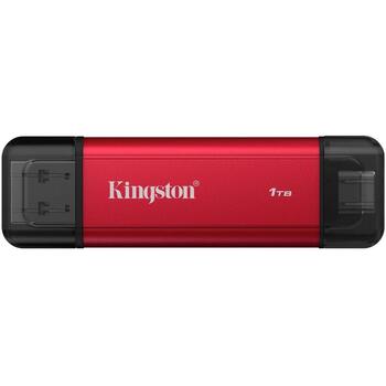 Kingston Dual Portatīvais SSD SPSD/1TB, 1000 GB, USB 3.2 Gen 2, lasīšanas ātrums 1050 MB/s, rakstīšanas ātrums 950 MB/s (SPSD/1TB)