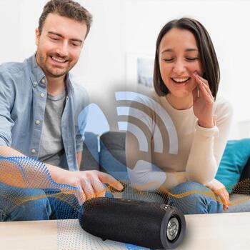 Manta Беспроводная колонка SPK15GO-BK, 20 W, 3600 mAh, AUX, SD карта, USB, FM, Bluetooth, 10 м, 9 ч (SPK15GO-BK)