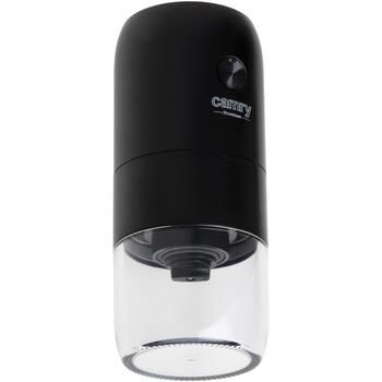 Camry беспроводная USB электрическая кофемолка CR 4302, 25 Вт, ёмкость для кофейных зерен 25-30 г, черный (CR 4302)
