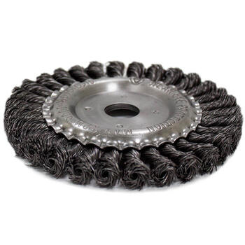 Diskveida birste M14 175mm, pīti tērauda sari NOVOABRASIVE (NTWWB17522ST)