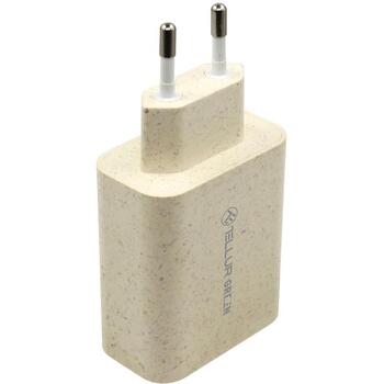Tellur Lādētājs TLL151321, AC 100-240V, 38W, 6A, C tips PD 20W, USB QC3.0 18W, eko materiāli, aizsardzība (TLL151321)