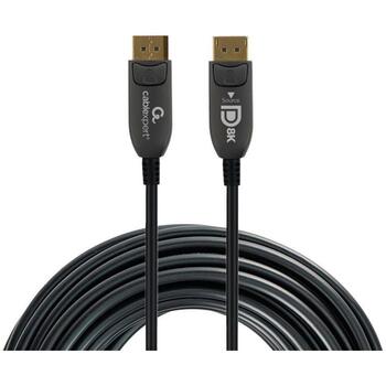 Gembird DisplayPort kabelis CC-DP8K-AOC-20M 20 m, 4.5 mm, 8K 60 Hz, 1.4, metāla savienotāji (CC-DP8K-AOC-20M)